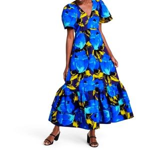 Christopher John Rogers xTarget Blue Floral Dress